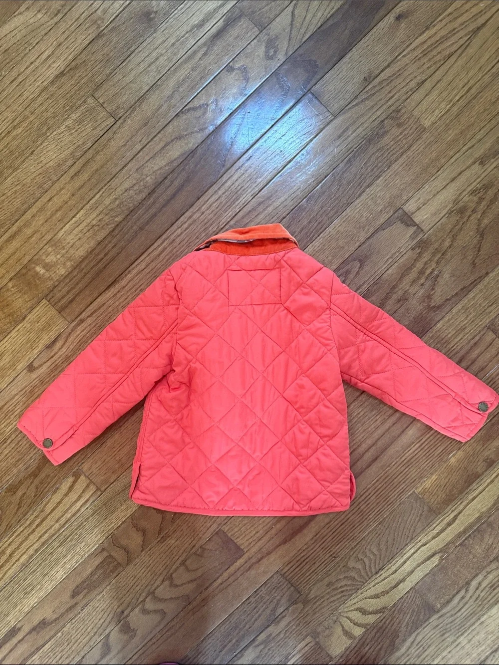 Boys Fall Quilted pumpkin orange boutique jacket size 100/48 EU sizing USA 4 4 T
